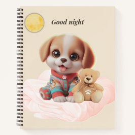 Good Night Puppy Journal Notizblock