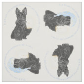 Good Night Scottish Terriers Stoff (Muster)