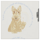 Good Night Scottish Terriers Stoff (Nahaufnahme)