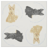 Good Night Scottish Terriers Stoff (Muster)