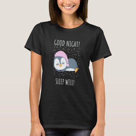 Good night Sleep well Penguin For Kids T-Shirt (Vorderseite)