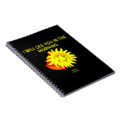 Good Night Sun Spiral Foto Notebook Notizblock (Rechte Seite)