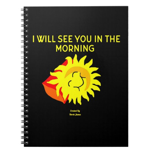 Good Night Sun Spiral Foto Notebook Notizblock (Vorderseite)