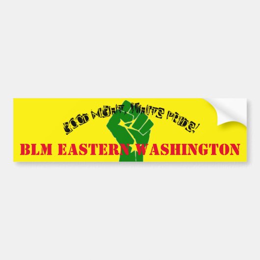 Good Night, White Pride! Autoaufkleber (Vorne)