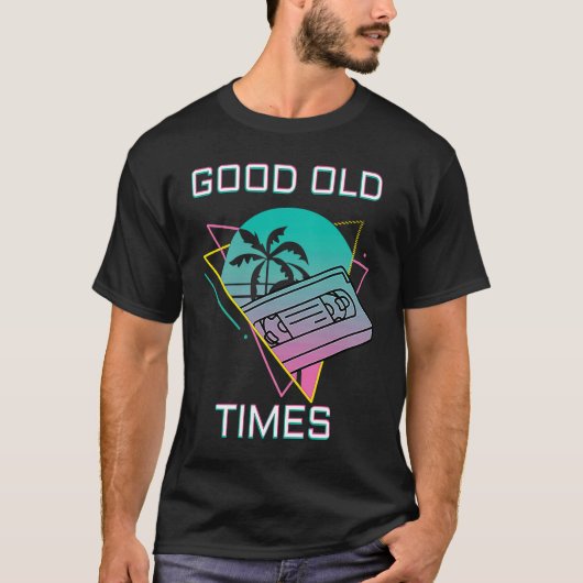 Good Old Times Vintage VHS T-Shirt (Vorderseite)