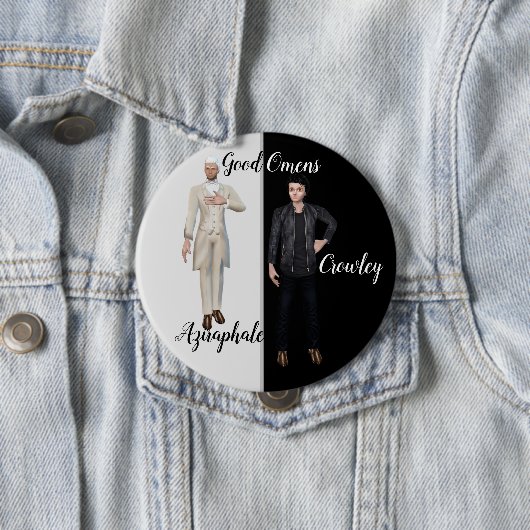 Good Omens Abzeichen Button (Beispiel)