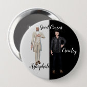 Good Omens Abzeichen Button (Vorne & Hinten)