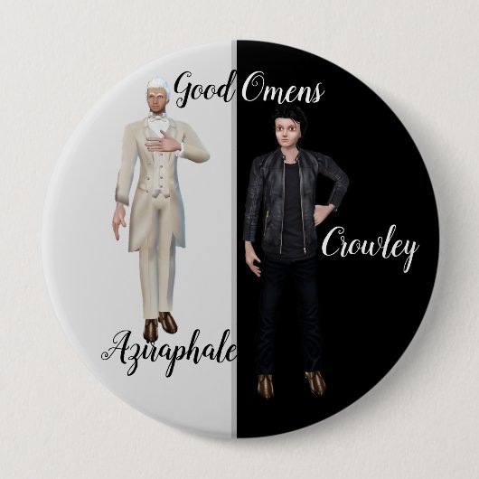 Good Omens Abzeichen Button (Vorderseite)