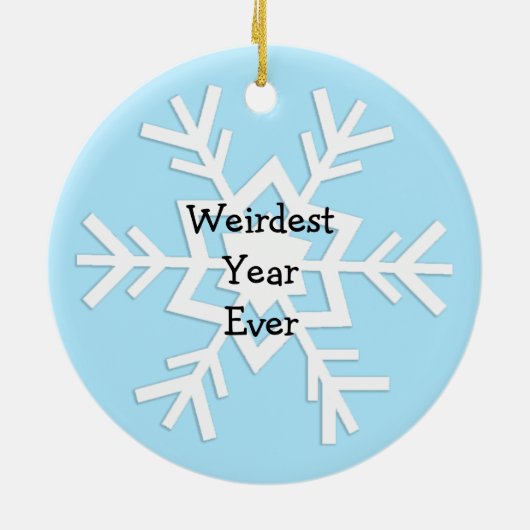 Good Riddance 2020 Santa and Elf in Facemask Keramik Ornament (Hinten)