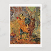 Good Samaritan (nach Delacroix), Vincent van Gogh Postkarte (Vorderseite)