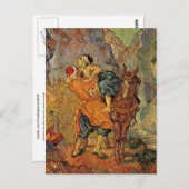 Good Samaritan (nach Delacroix), Vincent van Gogh Postkarte (Vorne/Hinten)