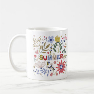 Good School, Hello Summer und Blume Kaffeetasse