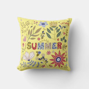 Good School, Hello Summer und Blume Kissen