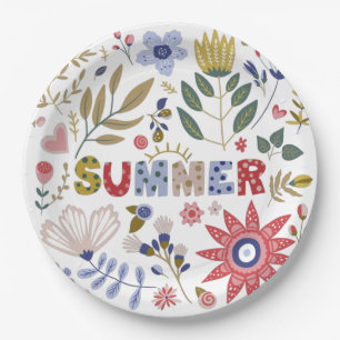 Good School, Hello Summer und Blume Pappteller