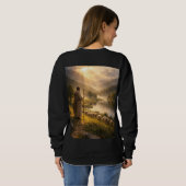 Good Shepherd Sunset Landscape Art Sweatshirt (Schwarz voll)