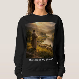 Good Shepherd Sunset Landscape Art Sweatshirt