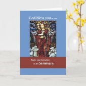 Good Shepherder Seminarian Karte (Gelbe Blume)