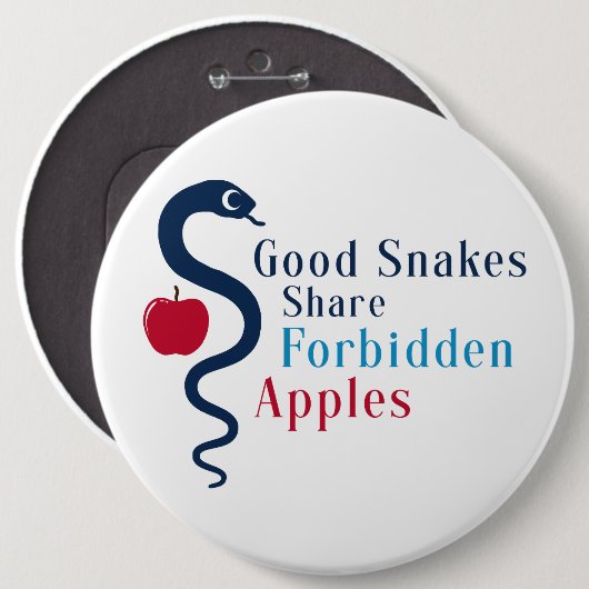 Good Snakes Share Forbidden Apples Button (Vorne & Hinten)