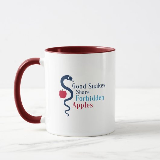 Good Snakes Share Forbidden Apples Tasse (Links)