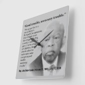 Good Störung, John Lewis, Gray Quadratische Wanduhr (Winkel)