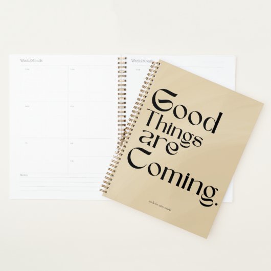 Good Things Are Coming Planner Planer (Anzeige)