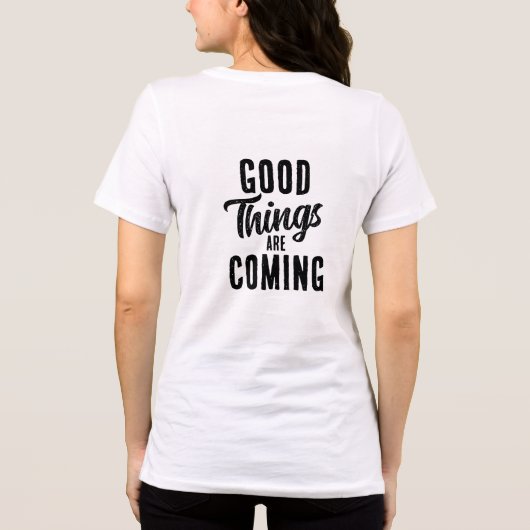 Good Things Are Coming ☀️ Tri-Blend Shirt (Rückseite)