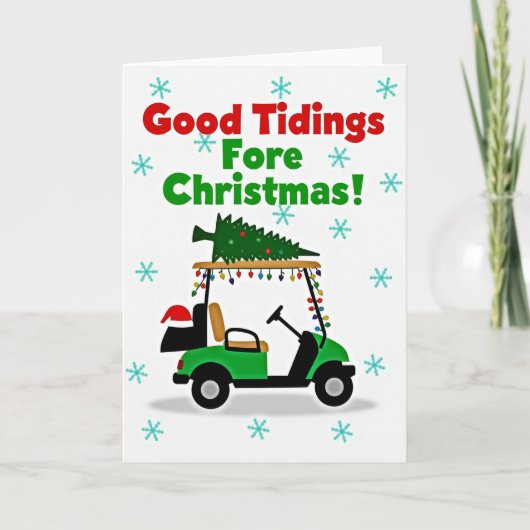 Good Tidings Fore Christmas Card Karte (Vorderseite)
