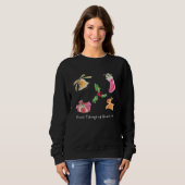 Good Tidings of Great Joy Holiday Illustration Sweatshirt (Vorne ganz)