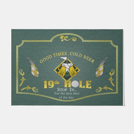 Good Time Cold Beer Mat, Golf Fußmatte (Vorderseite)