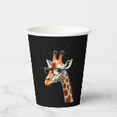 Good Time Hipster Giraffe T-Shirt Men's Women's Ch Pappbecher (Vorderseite)