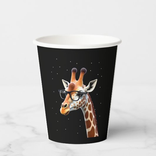 Good Time Hipster Giraffe T-Shirt Men's Women's Ch Pappbecher (Vorderseite)