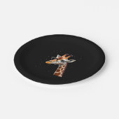 Good Time Hipster Giraffe T-Shirt Men's Women's Ch Pappteller (Schrägansicht)