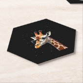 Good Time Hipster Giraffe T-Shirt Men's Women's Ch Untersetzer (angewinkelt)