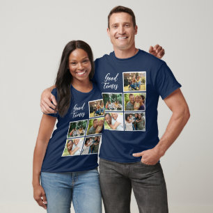 Good Times   FotoCollage der modernen Urlaubsfamil T-Shirt