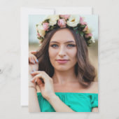 Good Times Groovy Pink Babydusche Einladung (Rückseite)