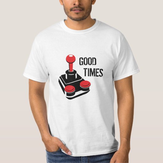 Good Times Joystick Retro T - Shirt (Vorderseite)