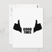 Good Times Postkarte (Vorne/Hinten)