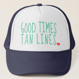 Good Times Tan Lines Summer hat Mädchen Truckerkappe