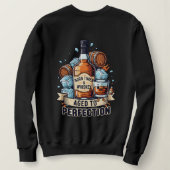 Good Times & Whiskey Aged to Perfection – Fun Whis Sweatshirt (Design Rückseite)
