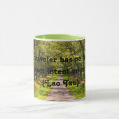 Good Traveller Quote Coffee Tasse (Lao Tzu) (Zentrum)