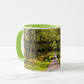 Good Traveller Quote Coffee Tasse (Lao Tzu) (Vorderseite Links)