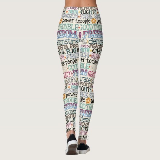 good trouble typography leggings (Rückseite)