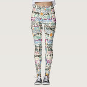 good trouble typography leggings (Vorderseite)