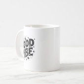 Good Vibe Stars Sticker Kaffeetasse (Vorderseite Links)