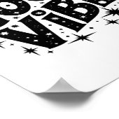 Good Vibe Stars Sticker Poster (Ecke)