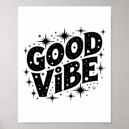 Good Vibe Stars Sticker Poster (Vorne)