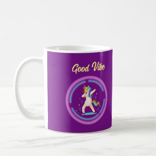 Good Vibe Unicorn Kaffeetasse (Links)