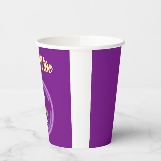 Good Vibe Unicorn Pappbecher (Links)