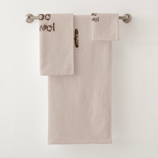 Good Vibes 3 Stück braun/bräunlich Handtuch Set (Insitu)