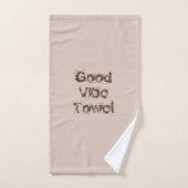Good Vibes 3 Stück braun/bräunlich Handtuch Set (Handtuch)